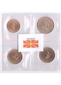 Macedonia serie composta da 4 monete tematica animali anni misti 